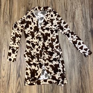 Bombom cow print cardigan, size small